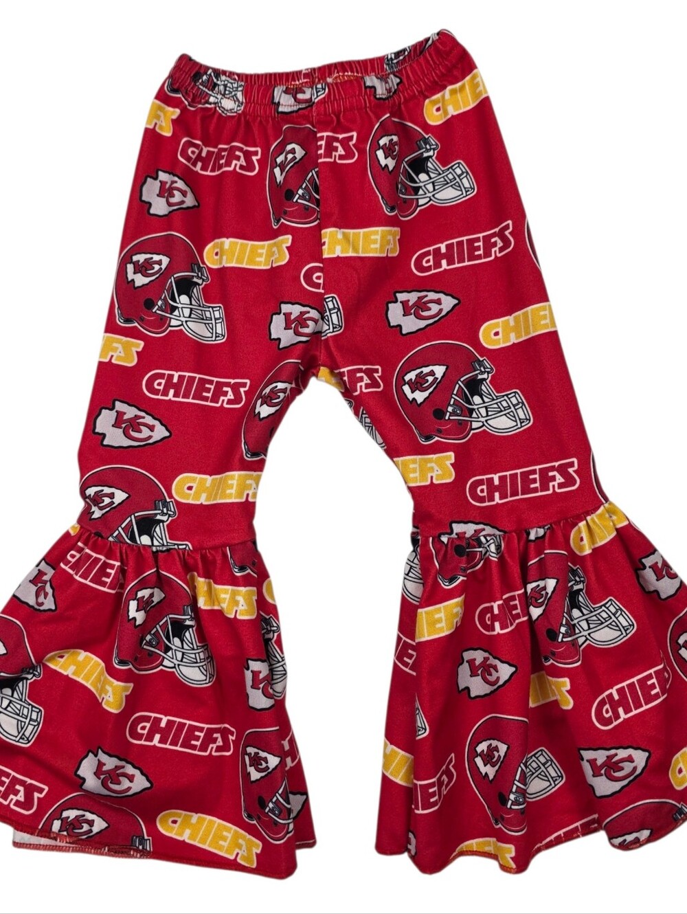 Peace Love Chiefs Ragan Bell Bottom Toddler Girl 2 Peice Outfit Sz XS 12-18 Mo - Picture 4 of 6